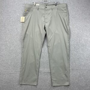 Duck Head Pants Mens 42x30 Grey Performance Active Stretch‎ Flex Golf NEW